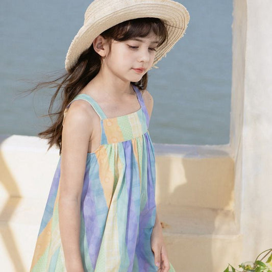 キッズ リゾートワンピース 子供服 女の子 ワンピ 子ども ビーチワンピース ガール ワンピース キッズ ワンピース 子供 女の子 ガールズ チュニック 可愛い カジュアル 女の子ワンピース 夏 涼しい mengdd02