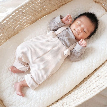 サスペンダーレギンスパンツ クリーム 韓国子供服 レギンス スパッツ サスペンダー クリーム ボトム ズボン おしゃれ かわいい シンプル 男の子 女の子 子供 キッズ ベビー ベビー服 ロンパース