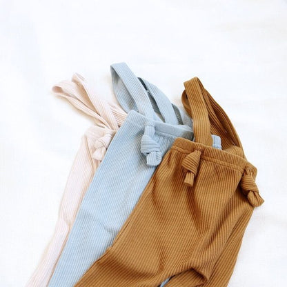 サスペンダーレギンスパンツ クリーム 韓国子供服 レギンス スパッツ サスペンダー クリーム ボトム ズボン おしゃれ かわいい シンプル 男の子 女の子 子供 キッズ ベビー ベビー服 ロンパース