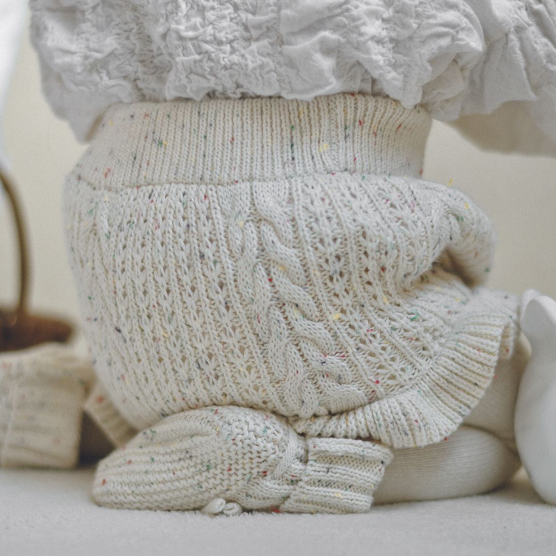 つぶつぶブルマ ブルー 韓国子供服 子供服 子ども服 ベビー ロンパース スカート ブルマ ニット 春服 ピンク ブルー ホワイト 白 おしゃれ シンプル かわいい