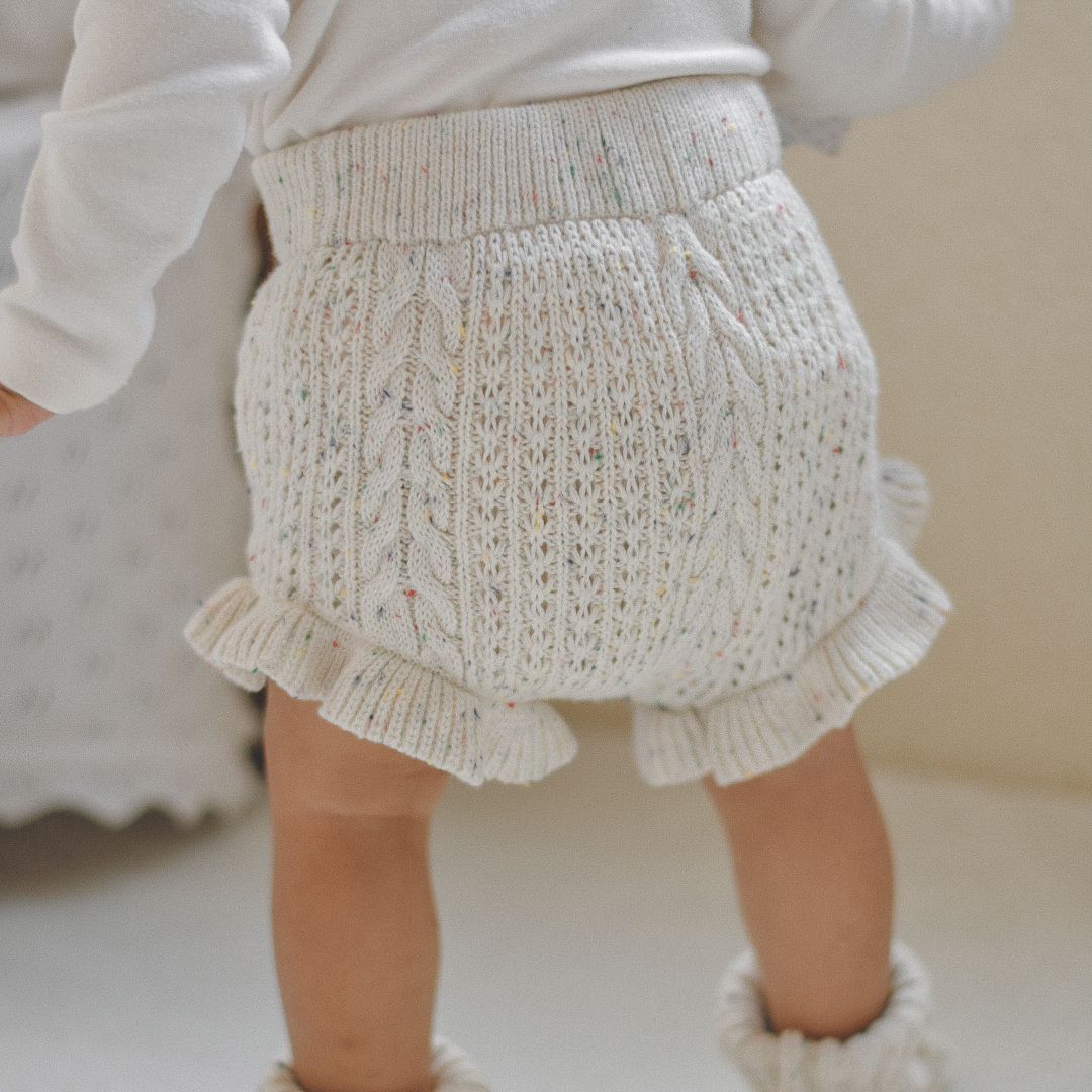 つぶつぶブルマ ブルー 韓国子供服 子供服 子ども服 ベビー ロンパース スカート ブルマ ニット 春服 ピンク ブルー ホワイト 白 おしゃれ シンプル かわいい