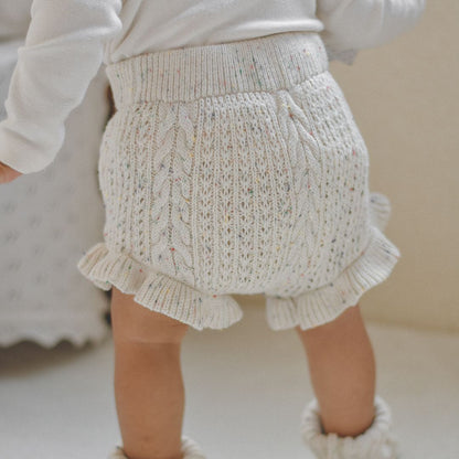 つぶつぶブルマ ブルー 韓国子供服 子供服 子ども服 ベビー ロンパース スカート ブルマ ニット 春服 ピンク ブルー ホワイト 白 おしゃれ シンプル かわいい