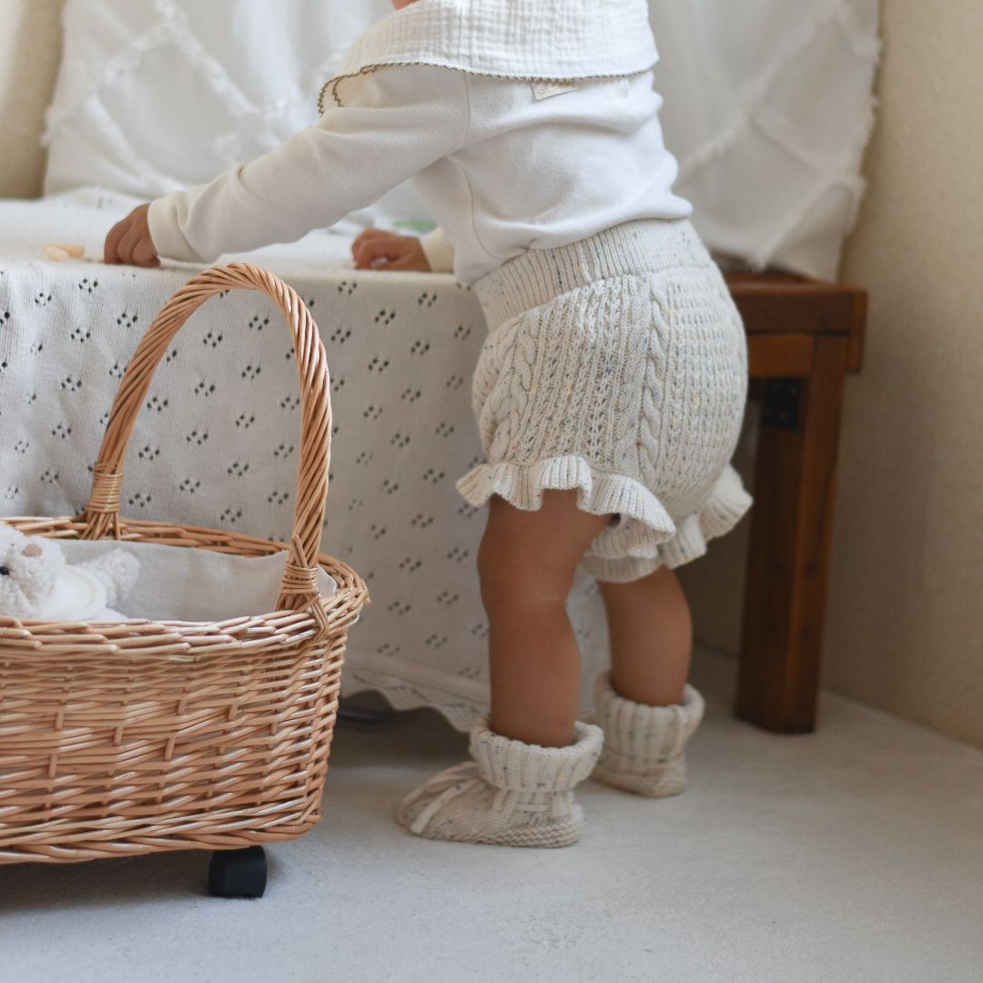 つぶつぶブルマ ブルー 韓国子供服 子供服 子ども服 ベビー ロンパース スカート ブルマ ニット 春服 ピンク ブルー ホワイト 白 おしゃれ シンプル かわいい