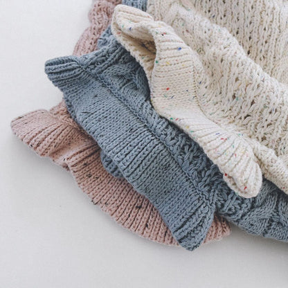 つぶつぶブルマ ブルー 韓国子供服 子供服 子ども服 ベビー ロンパース スカート ブルマ ニット 春服 ピンク ブルー ホワイト 白 おしゃれ シンプル かわいい