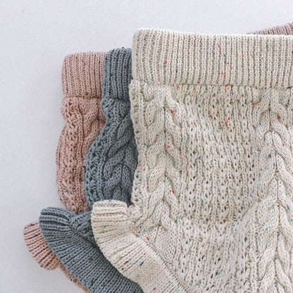 つぶつぶブルマ ブルー 韓国子供服 子供服 子ども服 ベビー ロンパース スカート ブルマ ニット 春服 ピンク ブルー ホワイト 白 おしゃれ シンプル かわいい