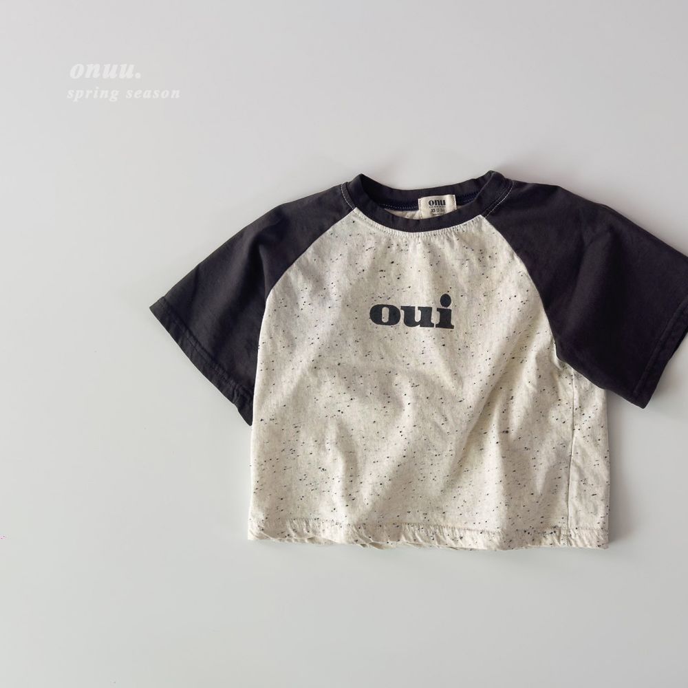 韓国子供服 半袖TシャツONU ouitee 韓国子供服 女の子 男の子 ベビー服 キッズ Tシャツ トップス 半袖T 夏 親子 兄弟 お揃い リンク おしゃれ かわいい シンプル