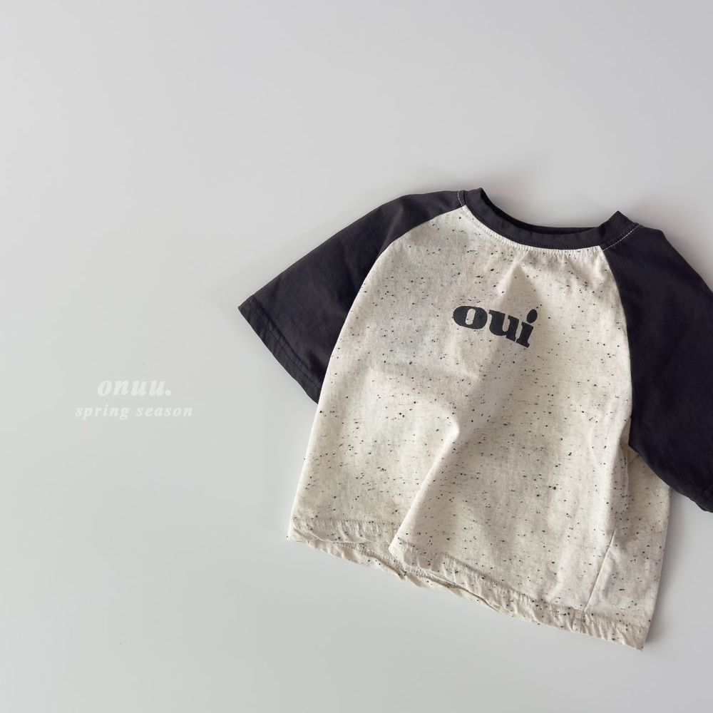 韓国子供服 半袖TシャツONU ouitee 韓国子供服 女の子 男の子 ベビー服 キッズ Tシャツ トップス 半袖T 夏 親子 兄弟 お揃い リンク おしゃれ かわいい シンプル