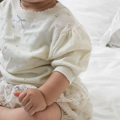 サマーニット ベビー トップス 女の子 韓国子供服 半袖 トップス ニット おしゃれ 薄手 韓国子供服 海外子供服 男の子 女の子 70cm 80cm 90cm 100cm 110cm 120cm