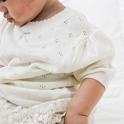 サマーニット ベビー トップス 女の子 韓国子供服 半袖 トップス ニット おしゃれ 薄手 韓国子供服 海外子供服 男の子 女の子 70cm 80cm 90cm 100cm 110cm 120cm