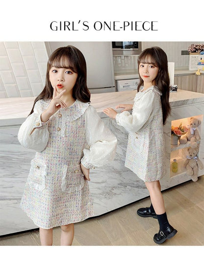 子供服 女の子 ワンピース 長袖 ガールズ フォーマル スーツ レイヤード 可愛い 通学 入園式 入学式 お姫様 おしゃれ 快適 子供ドレス 子供 スーツ フォーマル ドレス キッズ ガールズ 入学祝い 入学式 卒業式 発表会 結婚式 子供 洋服 学園風