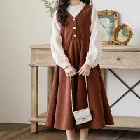 子供服 長袖 韓国子供服 女の子 ワンピース ガールズ シャツワンピース 裏起毛 切り替え 韓国風 キッズ服 可愛い リボン キッズ ドレス 森ガール かわいい おしゃれ お姫様 お出かけ 誕生日 ギフト 普段着 通園 通学 春秋冬 七五三 入