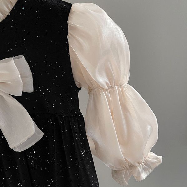 ワンピース 子供 長袖 裏起毛 リボン ベビー服 女の子 韓国 子供服 赤ちゃん 服 キッズ 子どもワンピース フリル シンプル 子ども服 カジュアル 入園式 入学式 お受験 結婚式 七五三 誕生日 撮影用 厚手 冬 お出かけ 普段着 子供服