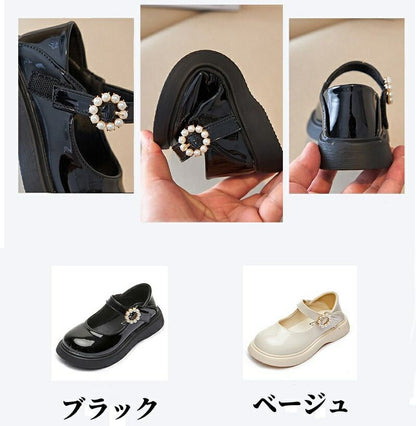 フォーマルシューズ 女の子 ドレスシューズ 子供靴 女の子靴 フォーマル 靴 ブラック キッズシューズ キッズ こども お姫様 ジュニア マジックテープ プリンセス セレモニーシューズ ウエディング 結婚式 入学式 ピアノ 発表会 演奏会 誕生日 履きやすい