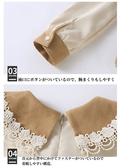 子供 ワンピース 長袖 入学式 子供服 ガールズ キッズ ドレス ジュニア フォーマル ジュニア服 フォーマルワンピース 大人っぽい 長袖ワンピース リボン付き 子ども服 卒業式 結婚式 発表会 演奏会 七五三 春秋 普段着 カジュアル 通学 お出かけ