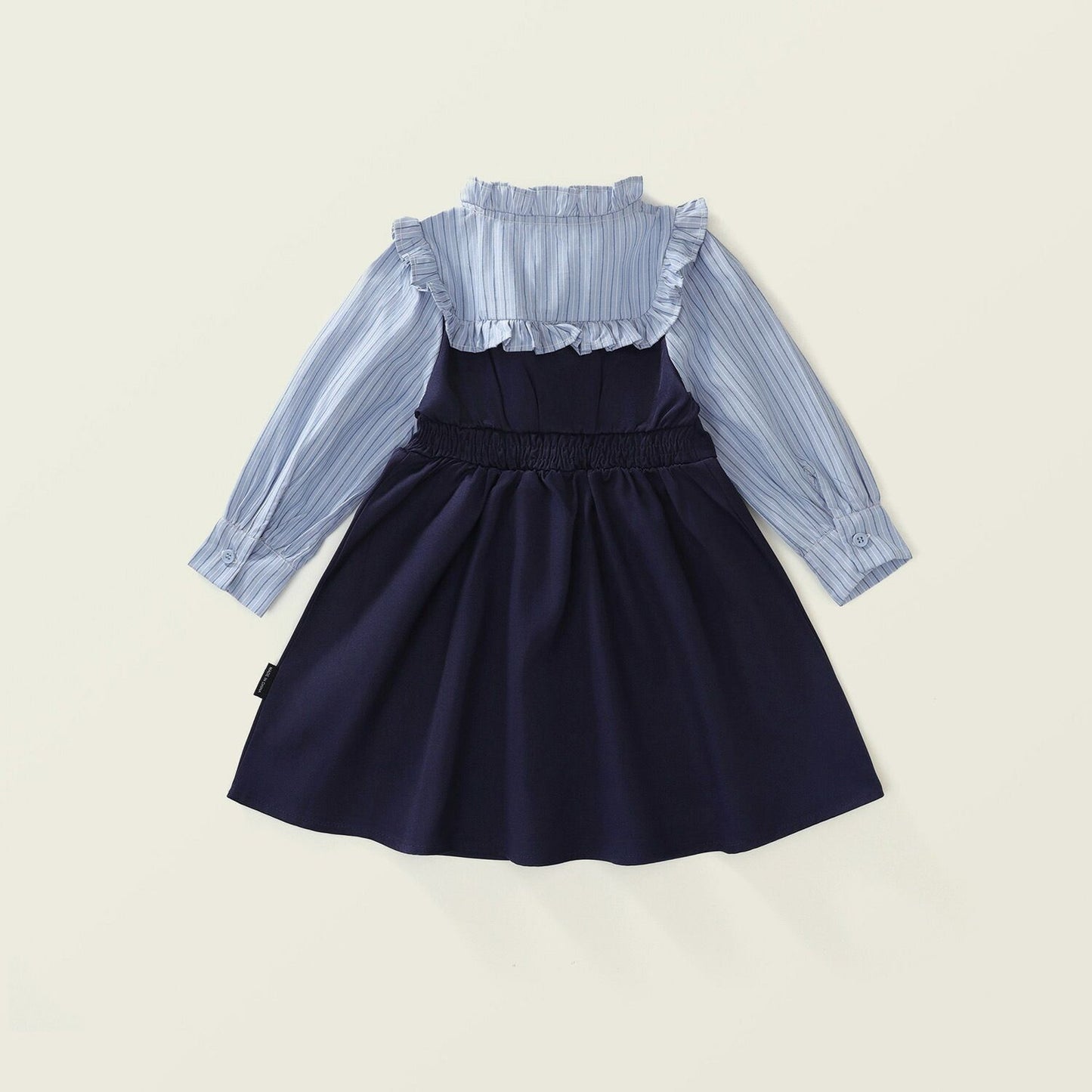 ワンピース 女の子 長袖 ベビー ワンピース キッズ 秋 春 重ね風 リボン付き 子供ワンピース 大人っぽい 入園式 フォーマルワンピース 重ね着風 長袖 お呼ばれ パーティー 結婚式 発表会 演奏会 七五三 90 100 110 120 130 140