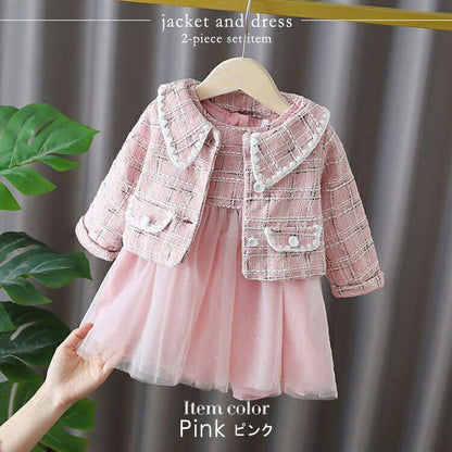 ワンピース 女の子 入園式 卒園式 子供服 入学式 スーツ 子供 フォーマル 三歳 セレモニー ピンク 5歳 保育園 子供 ジャケット きれいめ 長袖 子ども キッズ おしゃれ シンプル 人気 冬 春 結婚式