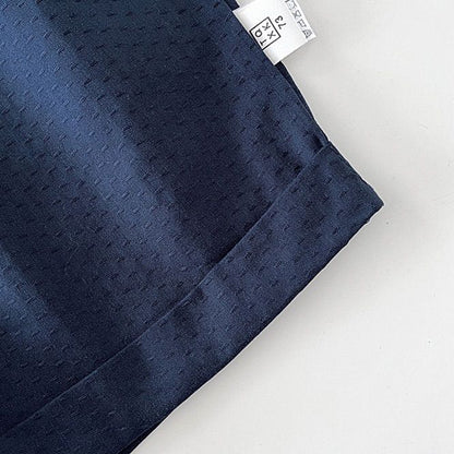 韓国 ベビー服 子供服 セットアップ 2点セット 上下セット ストライプシャツ サロペット パンツ トップス リボン付