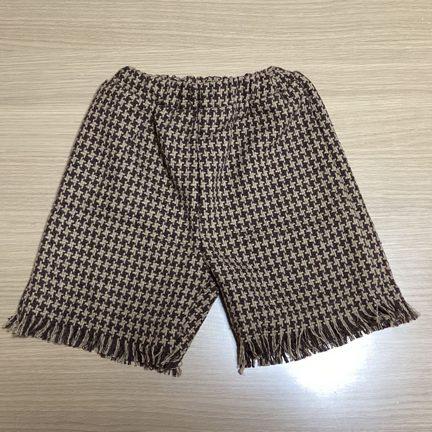 韓国 子供服 女の子 3点セット パンツ ベスト タートルネック トップス インナー 長袖 秋冬 ツイード風 ビスチェ セットアップ 上下セット