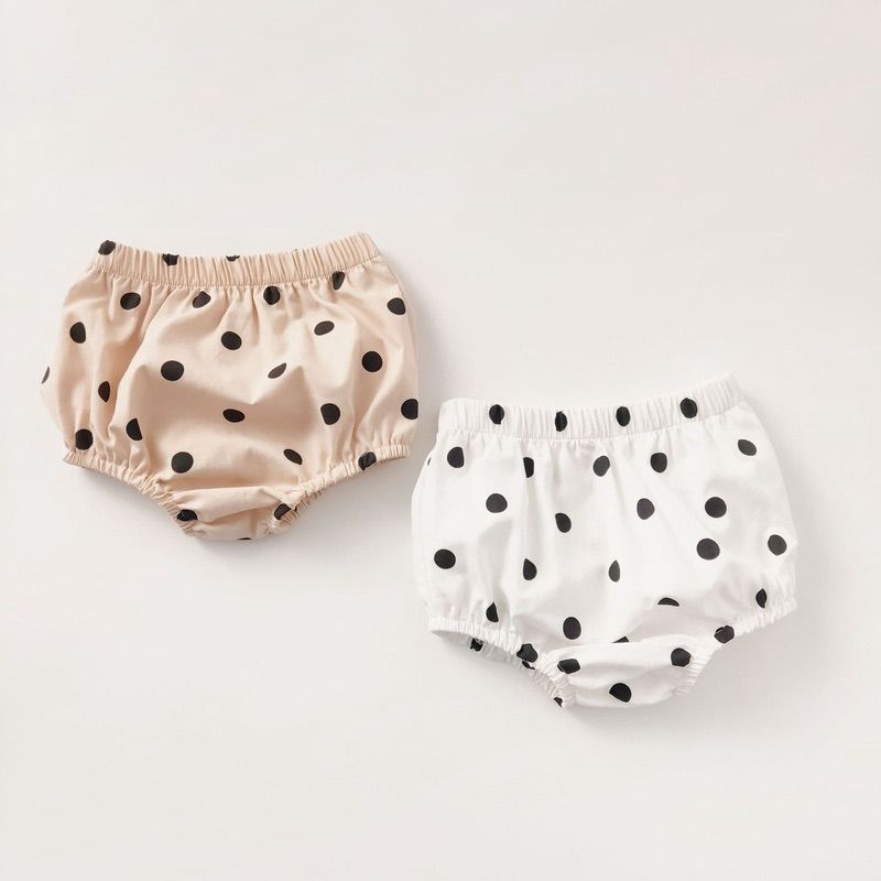 韓国 キッズ 子ども服 ベビー 赤ちゃん ワンピース チュニック トップス ロンパース おむつカバー ブルマ ドット 半袖 リボン ヘアバンド付き インナーパンツ付き パンツ お出掛け 記念写真 記念撮影 誕生日 お祝い パーティー 80cm 70cm