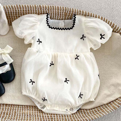 韓国 海外 輸入 赤ちゃん ベビー服 子ども キッズ 女の子 ホワイト ラメ ロンパース ワンピース 姉妹 お揃い チュール シースルー 記念写真 記念撮影 お祝い 誕生日 60cm 65cm 66cm 70cm 73cm 75cm 100cm 110cm