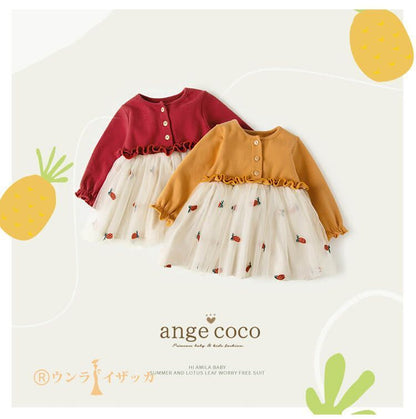 ワンピース 春 きれいめ 子ども 長袖 七五三 子供服 保育園 服 子供 春 夏 フォーマル ピアノ発表会 ベビー 赤 チュニック 結婚式 誕生日 1歳 2歳 3歳 4歳 5歳 キッズ