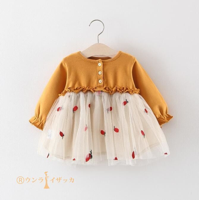 ワンピース 春 きれいめ 子ども 長袖 七五三 子供服 保育園 服 子供 春 夏 フォーマル ピアノ発表会 ベビー 赤 チュニック 結婚式 誕生日 1歳 2歳 3歳 4歳 5歳 キッズ
