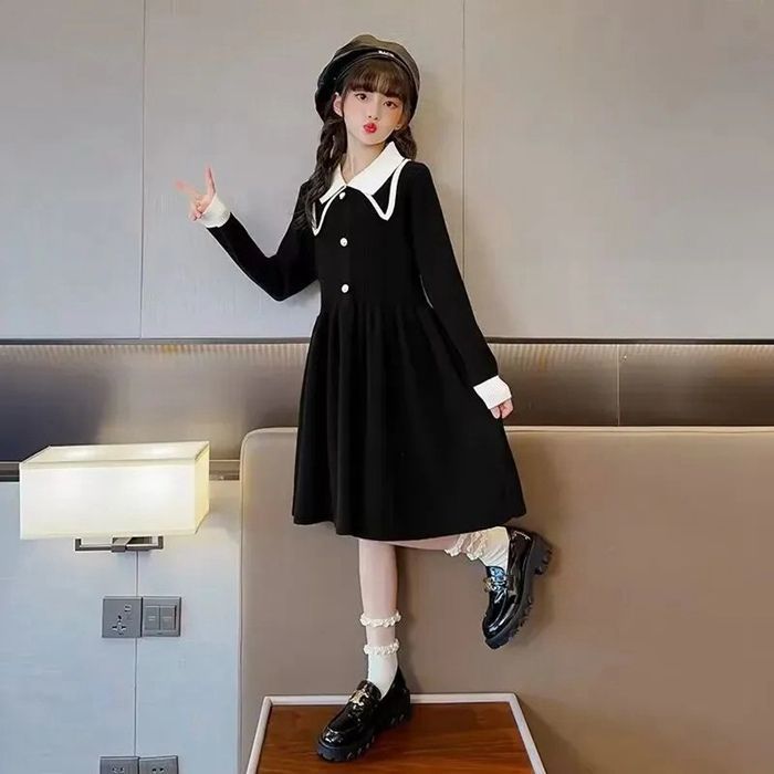 女の子 ワンピース 長袖 フォーマル ニット 卒業式 卒園式 七五三 入学式 入園式 子供服 秋冬 韓国 子供服 子どもドレス ワンピース 入学式 スーツ 女の子 ニットワンピース 110 120