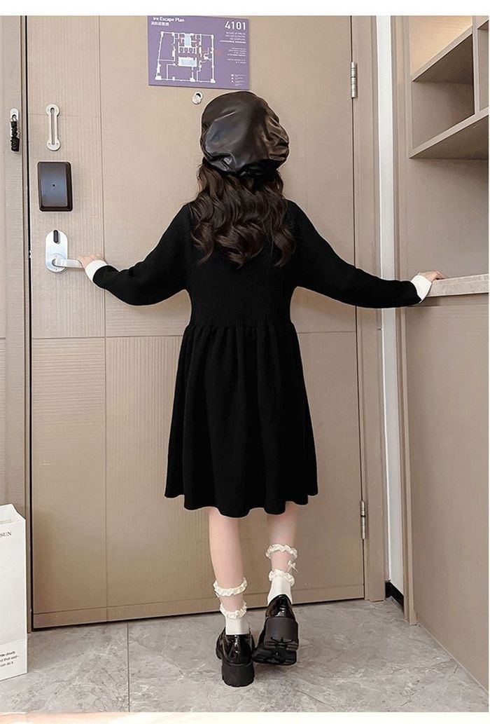 女の子 ワンピース 長袖 フォーマル ニット 卒業式 卒園式 七五三 入学式 入園式 子供服 秋冬 韓国 子供服 子どもドレス ワンピース 入学式 スーツ 女の子 ニットワンピース 110 120