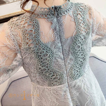 子供ドレス レースワンピース 子供服 春秋 女の子 チュールスカート レース ロング丈 長袖 フォーマル おしゃれ 子ども服 女児 人気 可愛い ジュニア服 卒園式/入学式/パーティ 結婚式 発表会