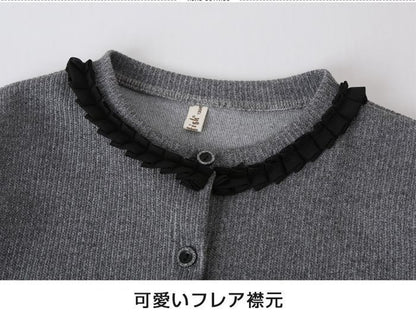 子供服 礼服 ◇2点セット 長袖 ワンピース 黒 ◇フォーマルドレス カーディガン 入学式 入園式 卒業式 卒園式 発表会 結婚式 プルオーバー 子ども服 冠婚葬祭 黒 秋 冬 チュールスカート 女の子 キッズ用 120cm-160cm xisheng01