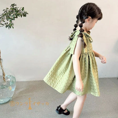 子供 ワンピース 子どもドレス ピアノ 発表会 ドレス 袖なし 夏着 子供服 レースワンピース 結婚式 七五三 キッズ ベビー ワンピース 可愛い ドレス カジュアル 90 100 110 120