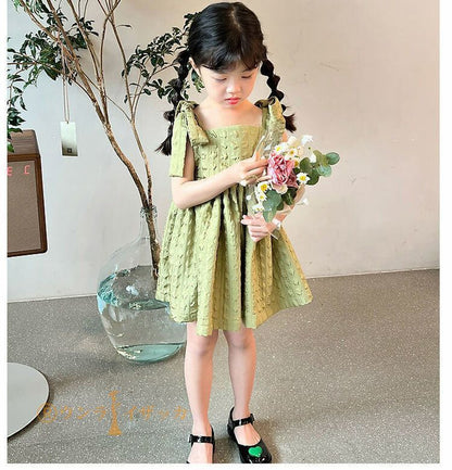 子供 ワンピース 子どもドレス ピアノ 発表会 ドレス 袖なし 夏着 子供服 レースワンピース 結婚式 七五三 キッズ ベビー ワンピース 可愛い ドレス カジュアル 90 100 110 120