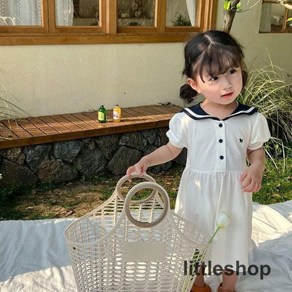 子供服 セーラー セットアップ ワンピース キッズ 上下セット 2点セット セーラー服 トップス ショートパンツ シャツワンピース 子ども 男の子 女の子 お揃い