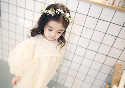 チュールワンピース ドレス キッズ 長袖 ワンピース ベビー 女の子 子ども服 フォーマル 紗裙 結婚式 七五三 Aライン 発表会ドレス 上品 女の子ワンピース お姫様 パーティー キッズダンス レー