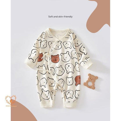 ロンパース 長袖 綿 帽子付き ベビー服 女の子 男の子 カバーオール キッズ 新生児 赤ちゃん 子供服 春秋冬 おしゃれ 可愛い 52 59 66cm 子ども服 ルームウェア