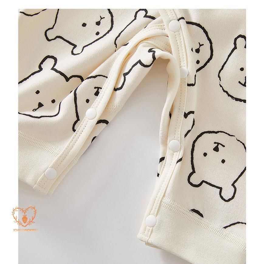 ロンパース 長袖 綿 帽子付き ベビー服 女の子 男の子 カバーオール キッズ 新生児 赤ちゃん 子供服 春秋冬 おしゃれ 可愛い 52 59 66cm 子ども服 ルームウェア