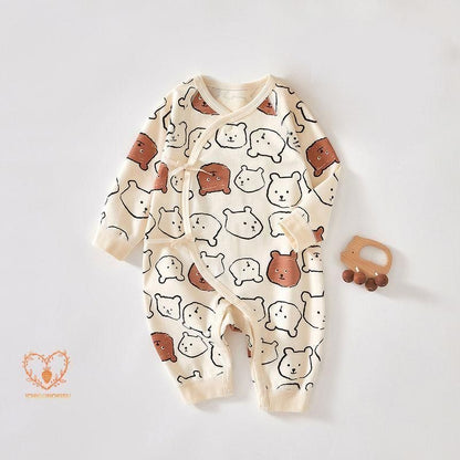 ロンパース 長袖 綿 帽子付き ベビー服 女の子 男の子 カバーオール キッズ 新生児 赤ちゃん 子供服 春秋冬 おしゃれ 可愛い 52 59 66cm 子ども服 ルームウェア