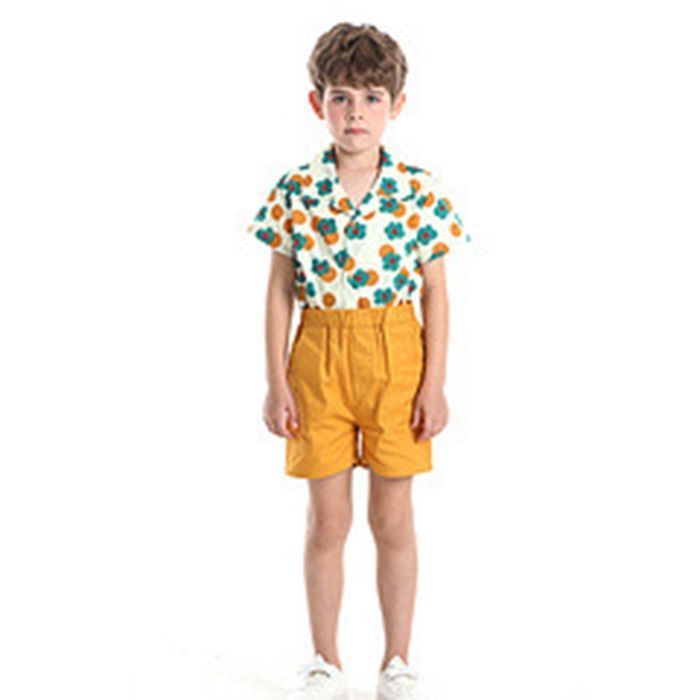 子供服 男の子 セットアップ 双子 お揃い 姉妹お揃い 兄弟お揃い ベビー服 半袖 花柄 カジュアル シンプル 春 夏 おしゃれ かっこいい かわいい 韓国子供服 韓国 子ども服 出産お祝い 兄弟お