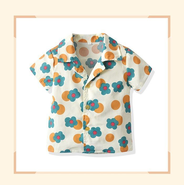 子供服 男の子 セットアップ 双子 お揃い 姉妹お揃い 兄弟お揃い ベビー服 半袖 花柄 カジュアル シンプル 春 夏 おしゃれ かっこいい かわいい 韓国子供服 韓国 子ども服 出産お祝い 兄弟お