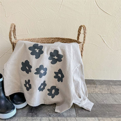 子供服 長袖トップス 長袖 プルオーバー 花柄 韓国風 子ども服 こども服 女の子 男の子 春 80 90 100 110 120 130 かわいい 通学 カジュアル シンプル キッズ おしゃれ ビッグシルエット