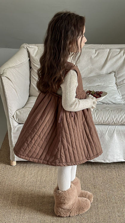 ワンピース 韓国子供服 女の子 可愛い 無地 綿 キッズワンピ 袖なし ベスト 丸襟 ドレス ソフト 肌に優しい 子ども服 普段着 カジュアル お出かけ 通学lanmm01