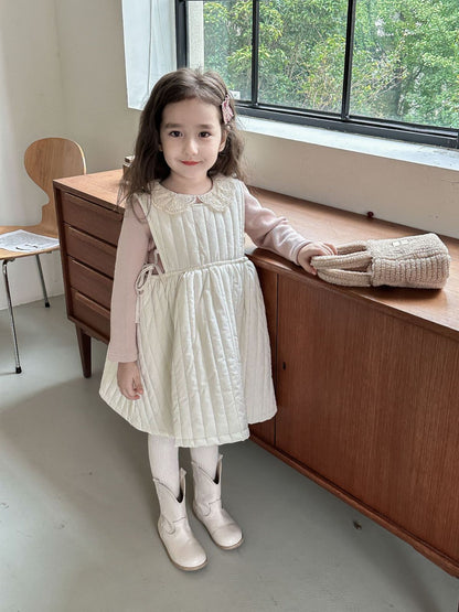 ワンピース 韓国子供服 女の子 可愛い 無地 綿 キッズワンピ 袖なし ベスト 丸襟 ドレス ソフト 肌に優しい 子ども服 普段着 カジュアル お出かけ 通学lanmm01