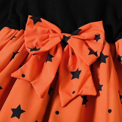 ハロウィン 衣装 子供 コスプレ 仮装 子ども 服 女の子 ワンピース かぼちゃ パンプキン ハロウィーン 長袖 魔女 ドレス キッズ ベビー 赤ちゃん コスチューム クリスマス かわいい こども 90 100 110 120 130 halloween36