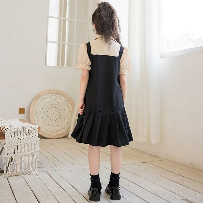 ワンピース キッズ 子供服 夏 ベビー服 女の子 ジュニア ワンピース 薄手 子ども服 おしゃれ かわいい 子供服 長袖 入学式 新生活 卒業式 発表会 結婚式 カジュアルmksenbao04