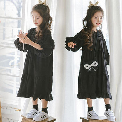 子供服 ワンピース 子ども 子供服 ワンピース 黒 女の子 お受験 ワンピース キッズ 150 マキシワンピース 入学式 Aライン 入園式 ワンピース 子ども 子供服 女の子 140 ハイウエスト ワンピース キッズ おしゃれxiaokb60