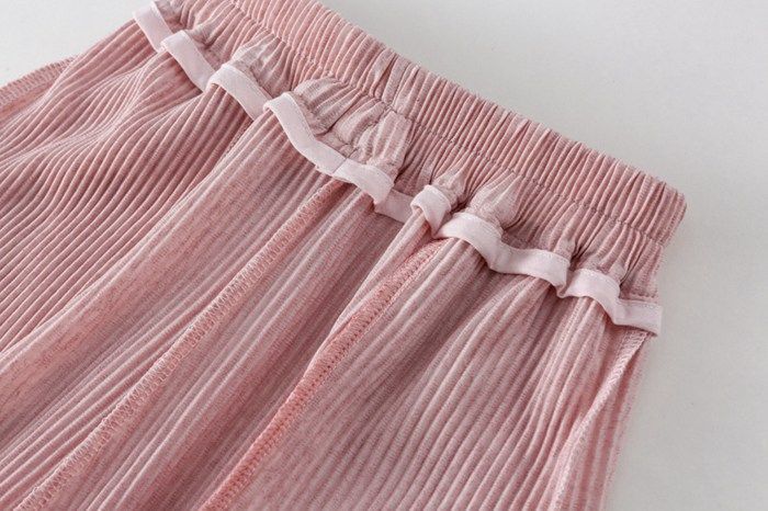 キッズ 上下セット 女の子 セットアップ 子供服 花柄 tシャツ 半袖tシャツ クルーネック ウエストゴム ワイドパンツ ストライプ柄 ポケット付き 子供 ベビー 子ども ベビー服 韓国風 夏 かわいい おしゃれ