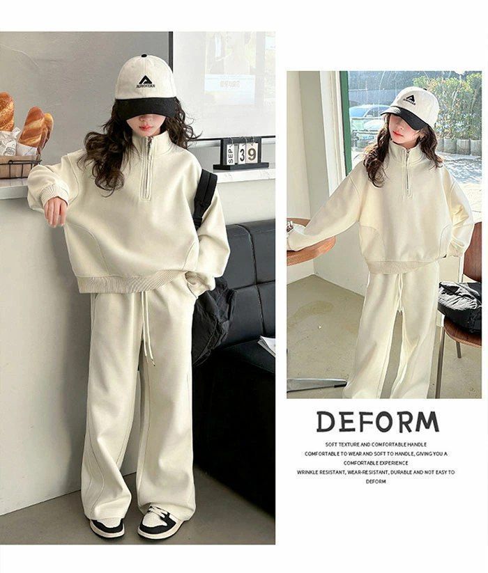 子供服 子ども用ジャージ セットアップ キッズ 女の子 長袖 スタンドカラー ファスナー リブ 春秋 新作 上下セット トップス パーカー ズボン スウェット スポーツウェア 運動着 おしゃれ ゆったり カジュアル