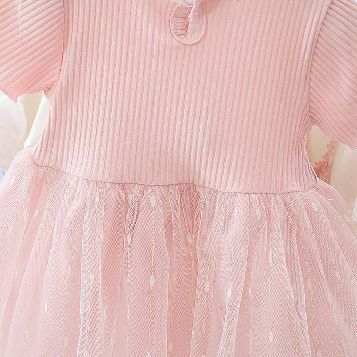 半袖 チュール ワンピース キッズ ドレス 子供 女の子 子供服 こども服 子ども服 夏 70cm 80cm 90cm 100cm ピアノ発表会 結婚式 音楽会 演奏会 入園式 卒園式 入学式 お花 かわいい おしゃれ huiai01