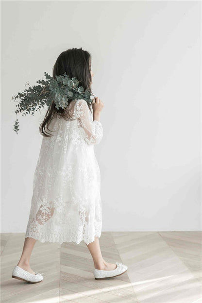 レースワンピース ドレス キッズ ワンピース 女の子 子ども服 フォーマル 結婚式 七五三 発表会ドレス 上品 女の子ワンピース お姫様 パーティー レース 子供服