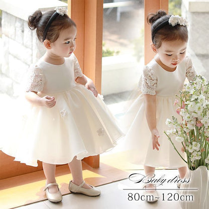 ベビードレス 結婚式 フォーマルドレス 子供服 女の子 キッズドレス 子どもドレス 発表会 コンクール パーティードレス リボン付 ワンピース 高級感 おしゃれ 可愛い